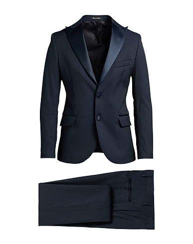 P. LANGELLA Suits Midnight blue 55% Polyester, 45% Viscose