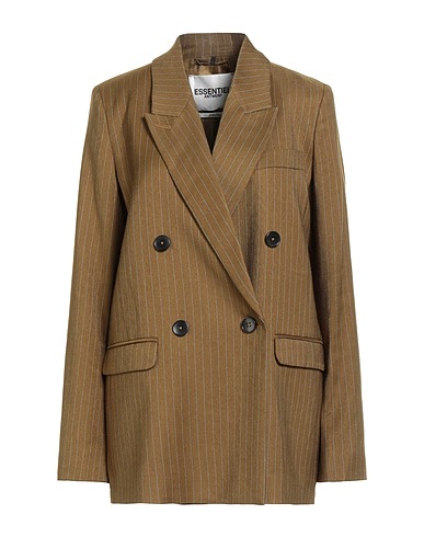 ESSENTIEL ANTWERP Blazer Military green 62% Polyester, 36% Viscose, 2% Polyurethane