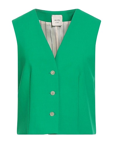 ALYSI Gilet CHOCOLAT 53% Polyester, 43% Laine vierge, 4% Élasthanne