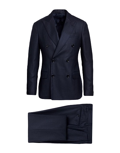 LARDINI Suits Navy blue 100% Wool