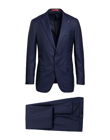 ISAIA Suits Navy blue 100% Wool