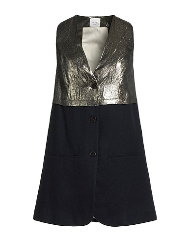 ALYSI Waistcoat Midnight blue 100% Virgin Wool, Acetate, Viscose, Metallic fiber