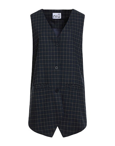 NIŪ Waistcoat Midnight blue 34% Viscose, 33% Polyester, 32% Wool, 1% Elastane