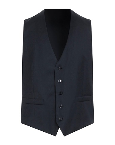 LARDINI Gilet de costume Bleu nuit 100% Laine