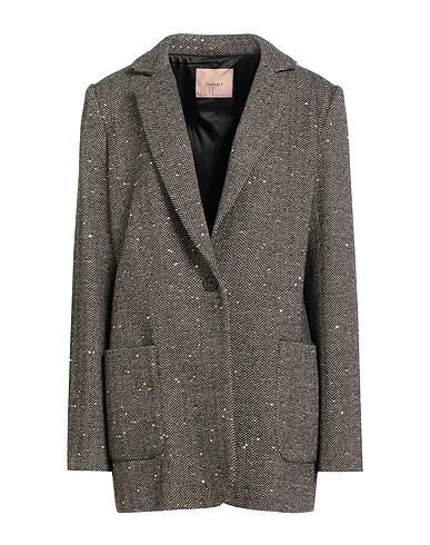 TWINSET Blazer Black 70% Polyester, 30% Wool