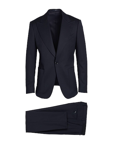 LARDINI Suits Navy blue 98% Wool, 2% Elastane
