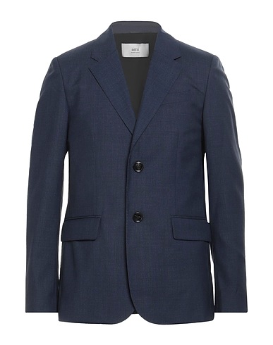 AMI ALEXANDRE MATTIUSSI Blazer Midnight blue 100% Virgin Wool