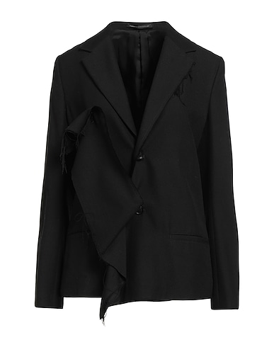 Y'S YOHJI YAMAMOTO Giacca Nero 53% Rayon, 47% Lana