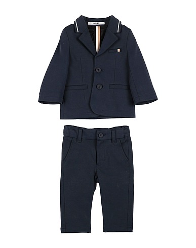 BOSS Suits Midnight blue 73% Cotton, 23% Polyamide, 4% Elastane