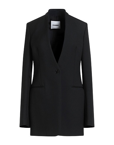 JIL SANDER Blazer Black 100% Virgin Wool