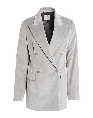 ELEVENTY Blazer Grey 91% Cotton, 8% Cashmere, 1% Elastane