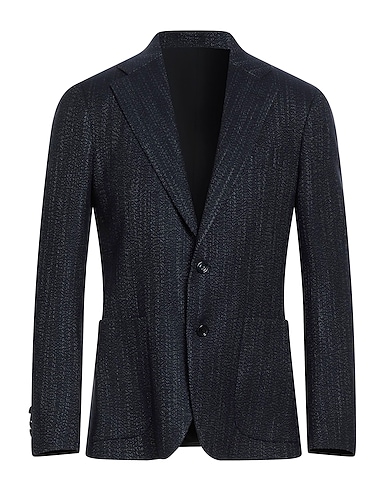 LARDINI Blazer Navy 86% Wool, 14% Silk