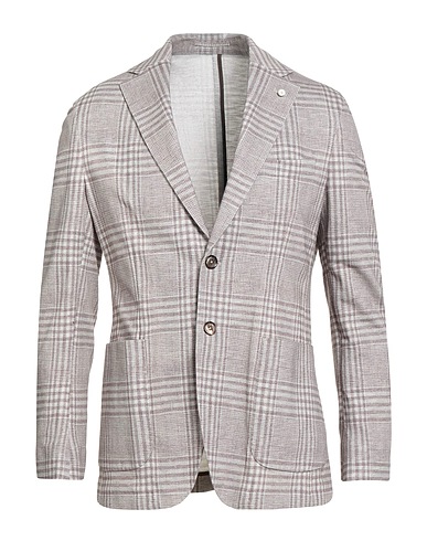 LUIGI BIANCHI Mantova Blazer Taupe 100% Cotton