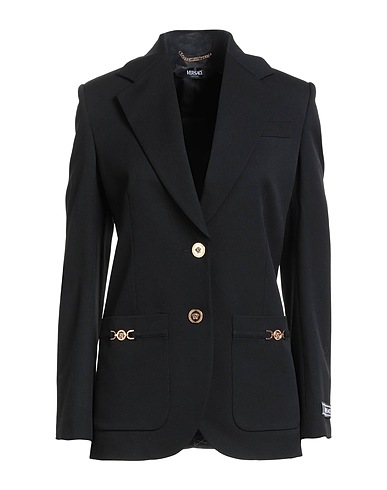 VERSACE Blazer Black 98% Virgin Wool, 2% Elastane