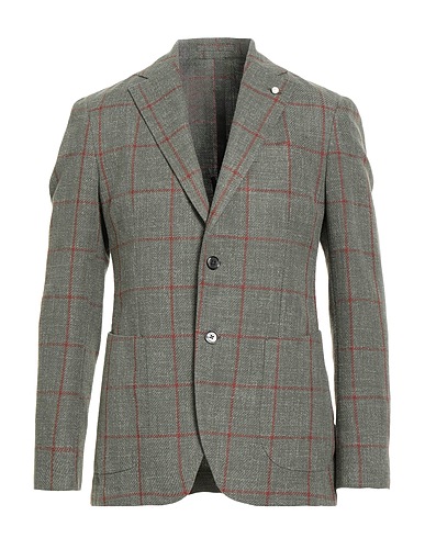 LUIGI BIANCHI Mantova Blazer Sage green 100% Cotton