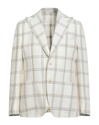 L.B.M. 1911 Blazer White 100% Linen