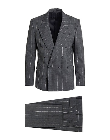 GRIFONI Suits Grey 54% Polyester, 44% Virgin Wool, 2% Elastane