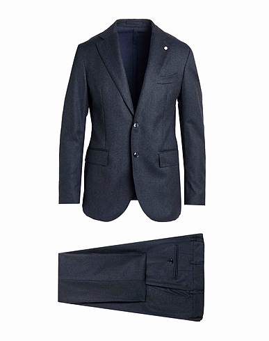 LUIGI BIANCHI Mantova Suits Midnight blue 100% Virgin Wool