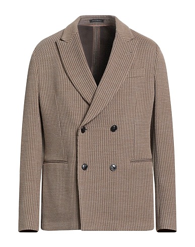 EMPORIO ARMANI Blazer Sand 26% Acrylic, 25% Virgin Wool, 24% Viscose, 21% Polyamide, 4% Elastane