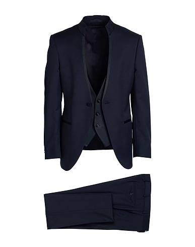 LUIGI BIANCHI Mantova Suits Navy 100% Virgin Wool