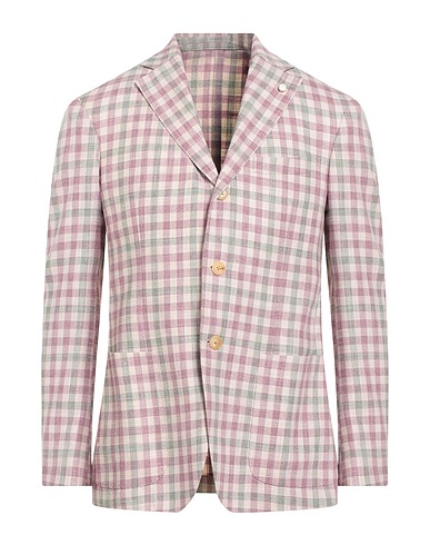 LUIGI BIANCHI Mantova Blazer Lilac 62% Virgin Wool, 18% Silk, 18% Cotton, 2% Polyamide