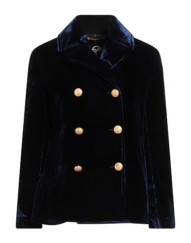 SEALUP Double breasted pea coat Navy blue 75% Viscose, 25% Polyamide