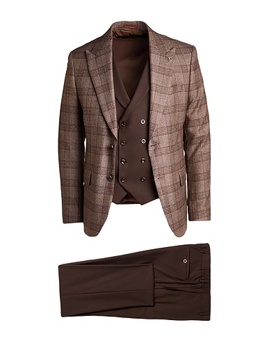SUIT SARTORIA Suits Brown 40% Wool, 40% Viscose, 20% Polyester