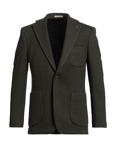 SUIT SARTORIA Blazer Verde militare 70% Poliestere, 30% Lana