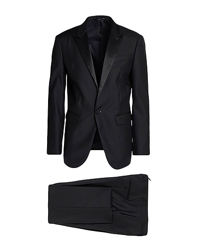 DSQUARED2 Suits Black 65% Virgin Wool, 35% Silk