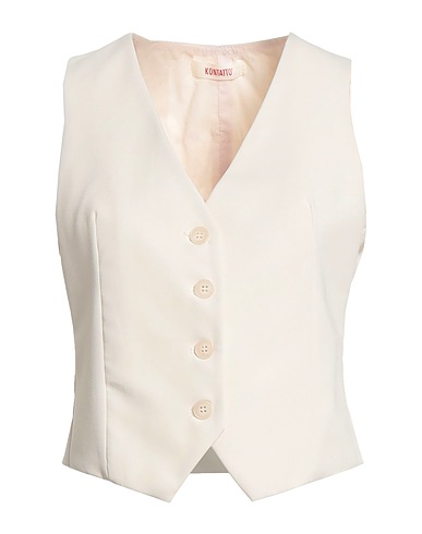 KONTATTO Vest Ivory 78% Polyester, 17% Viscose, 5% Elastane