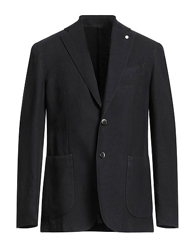 LUIGI BIANCHI Mantova Пиджак Тёмно-коричневый 60% Лен, 40% Хлопок