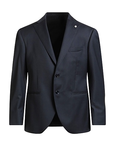 LUIGI BIANCHI Mantova Blazer Navy blue 100% Wool