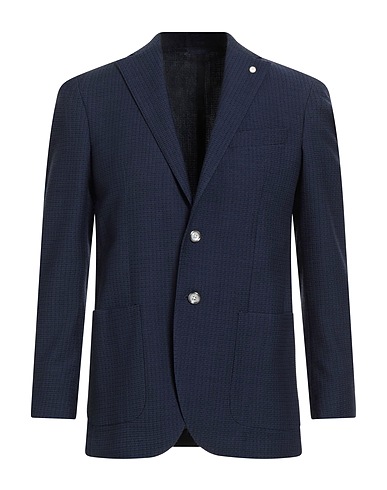 LUIGI BIANCHI Mantova Blazer Midnight blue 100% Wool