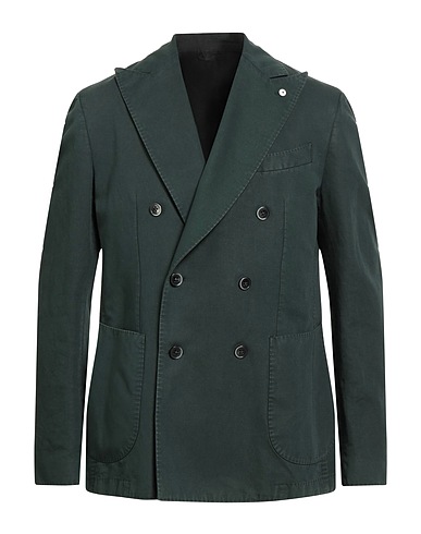 L.B.M. 1911 Blazer Dark green 55% Cotton, 45% Linen