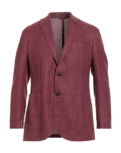 LUIGI BIANCHI Mantova Blazer Garnet 65% Wool, 25% Silk, 10% Linen