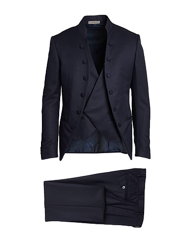 CORNELIANI Suits Navy 80% Virgin Wool, 20% Silk