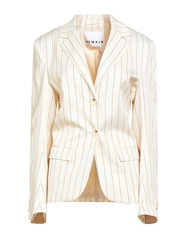REMAIN BIRGER CHRISTENSEN Veste Blanc cassé 74% Viscose, 26% Lin