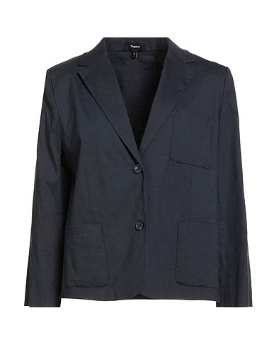 THEORY Blazer Midnight blue 62% Linen, 36% Viscose, 2% Elastane