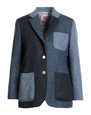 THOM BROWNE Blazer Slate blue 100% Wool