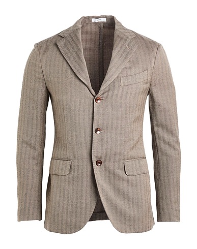 BOGLIOLI Blazer Khaki 85% Wool, 15% Silk