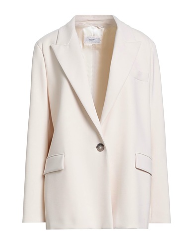 PESERICO Blazer Cream 63% Polyester, 27% Viscose, 7% Cotton, 3% Elastane