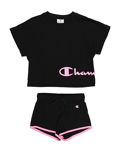 CHAMPION Kids’ co-ord Black 100% Cotton