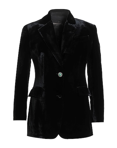 ROBERTO CAVALLI Blazer Black 80% Viscose, 20% Silk