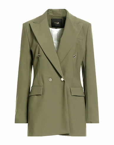 MAJE Blazer Military green 52% Polyester, 43% Wool, 5% Elastane