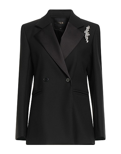 MAJE Jackett Schwarz 52% Polyester, 26% Wolle, 18% Viskose, 4% Elastan