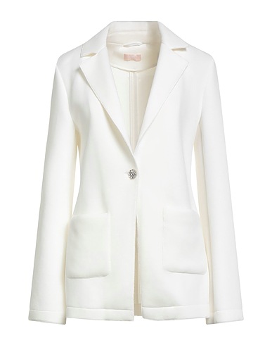 LIU •JO Blazer White 82% Viscose, 12% Polyamide, 6% Elastane