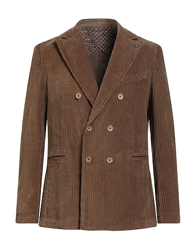 BARBATI Blazer Brown 99% Cotton, 1% Elastane
