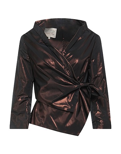 ALESSIA SANTI Top Bronze 87% Polyester, 13% Metallic fiber