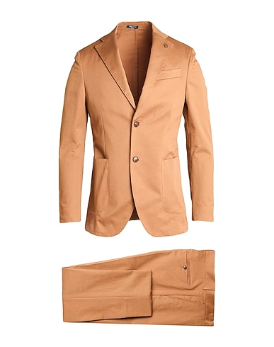 BRERAS Milano Suits Camel 97% Cotton, 3% Elastane