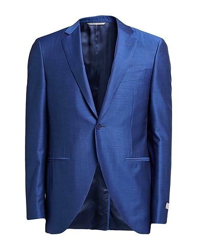 CANALI Blazer Avio 90% Lana, 10% Lana mohair